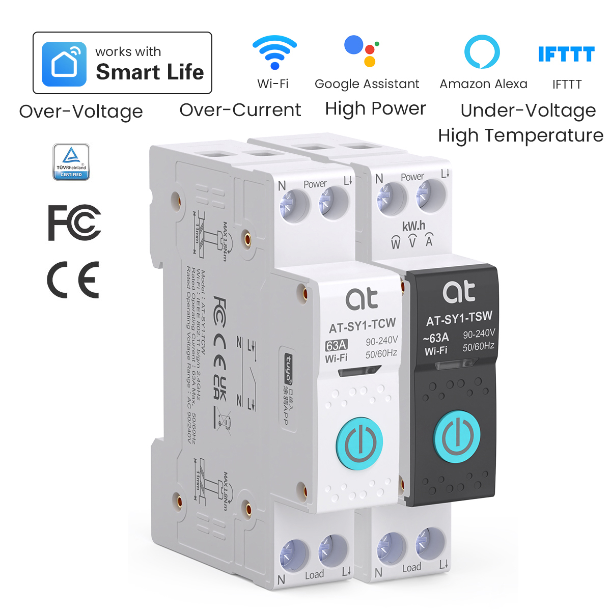 Smart Relay Tuya - Tuya WiFi Circuit Breaker Smart 1P+N