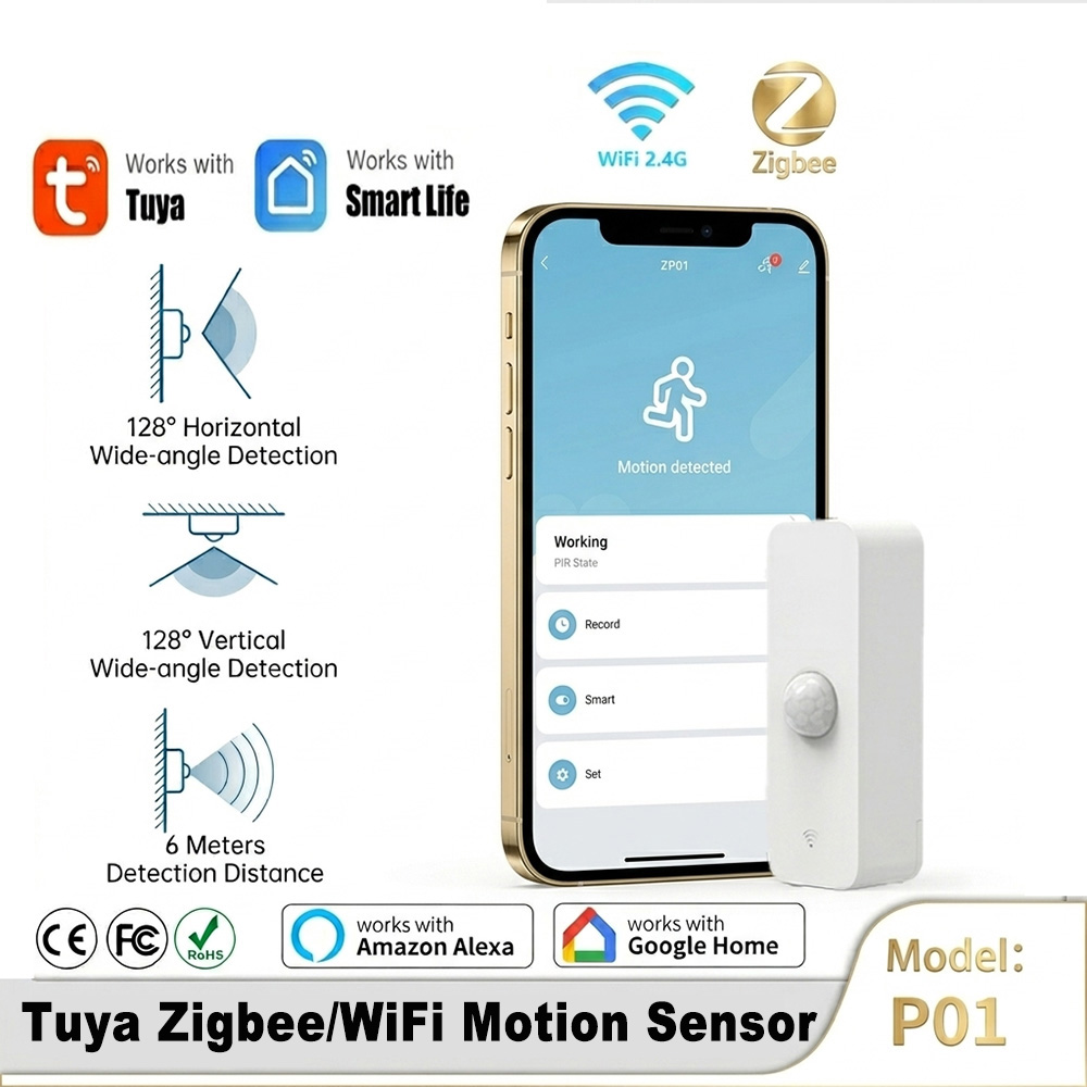 Home Assistant Tuya - Smart PIR Motion Sensor WiFi Zigbee