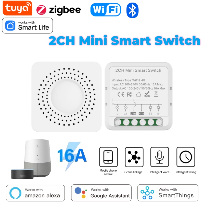 Home Assistant Tuya - Tuya Mini Smart Switch WiFi 1-2-3-4Gang