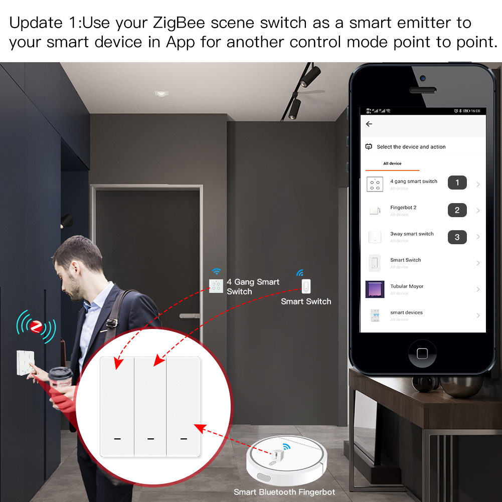 MOES Tuya ZigBee Scene Switch  - Smart Relay Tuya review and price