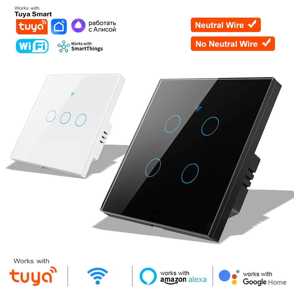 WiFi RF 433mhz Touch Wall Ligh - Smart Relay Tuya review and price