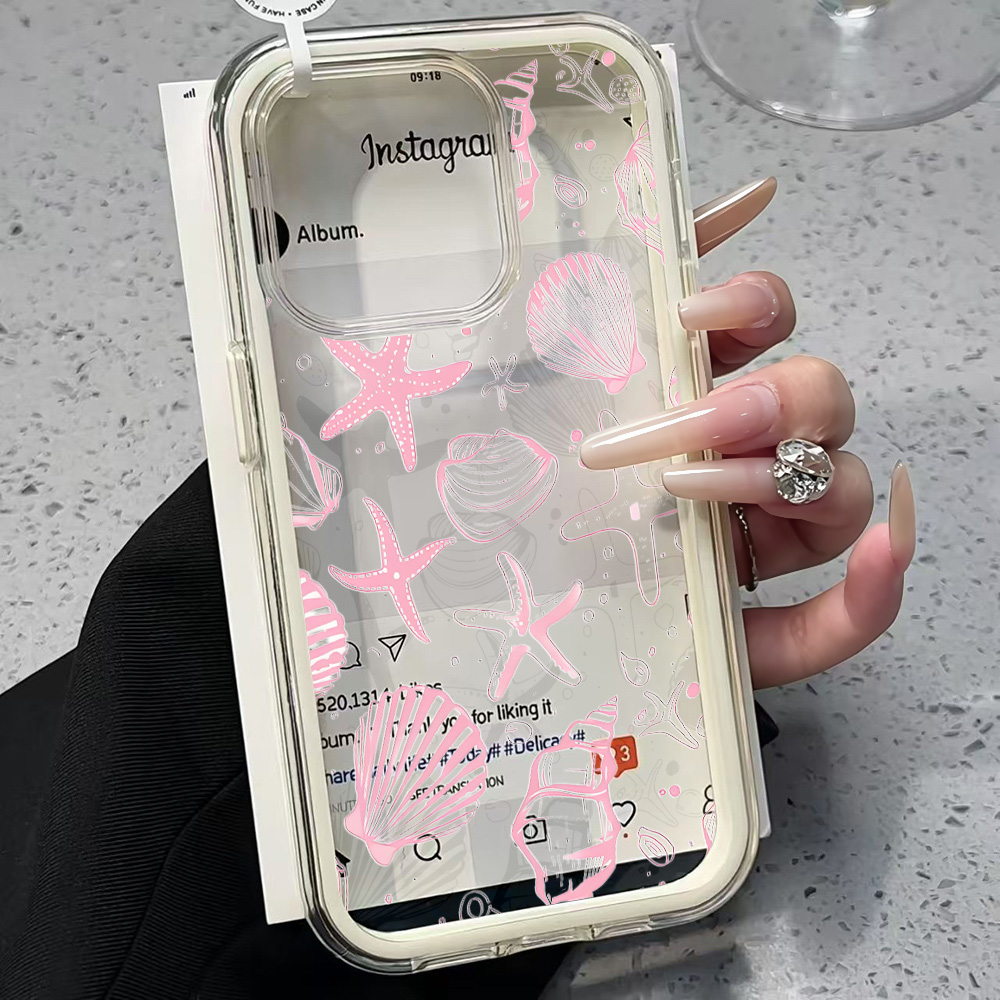 Summer Pink Seashell Clear Pho - Shelly review and price