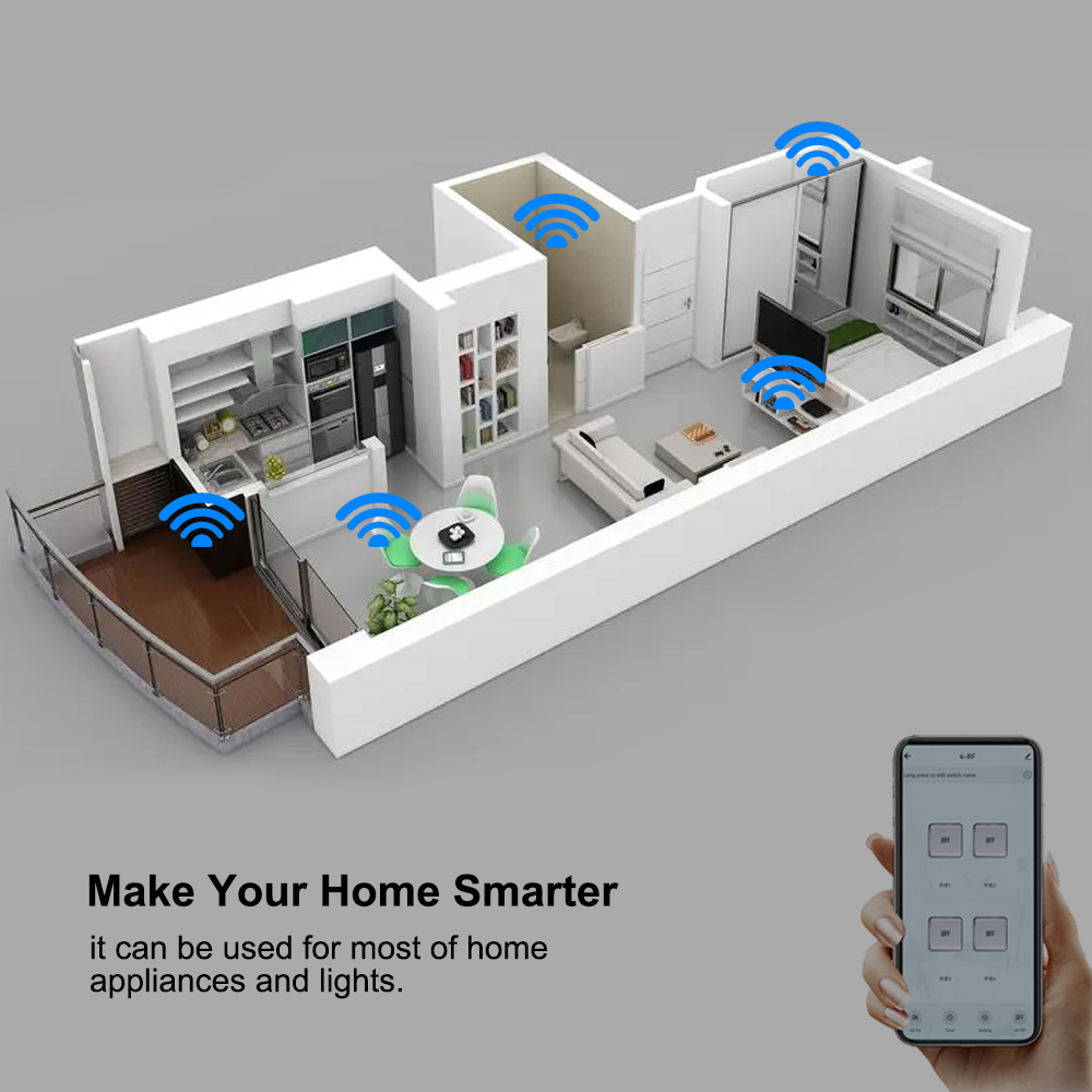 4 Channel Wifi Circuit Breaker - Tuya 4 Channel review and price